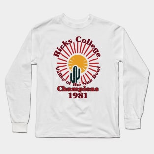 Ricks College Champions Napoleon Dynamite Long Sleeve T-Shirt